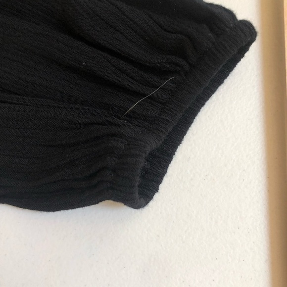 Xhilaration XXL black cotton blend off shoulder cold shoulder 3/4 sleeve - Picture 9 of 10